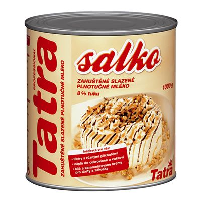 Zahuštěné slazené mléko 8% Salko Cassic 8% 1x1kg Tatra